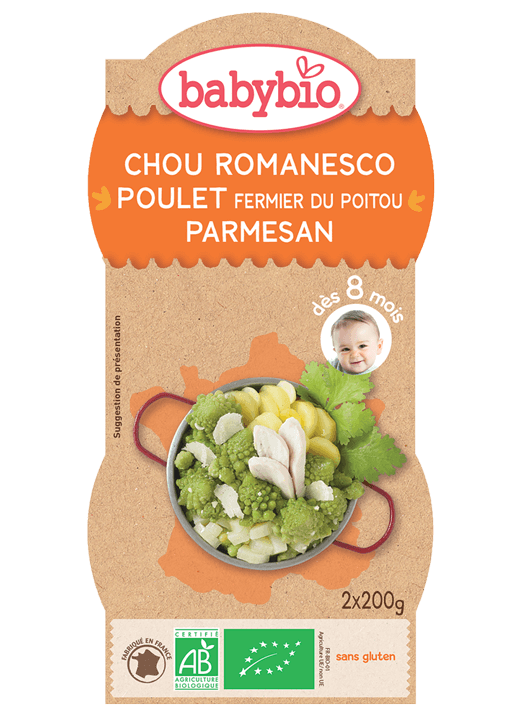 Denní menu příkrm romanesco s farmářským kuřetem a parmezánem